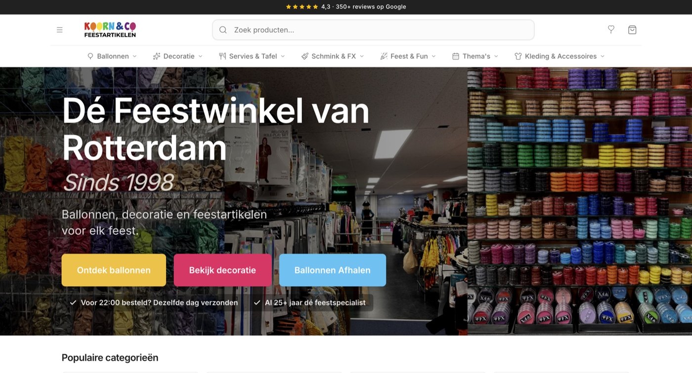 De webshop van Koorn & Co